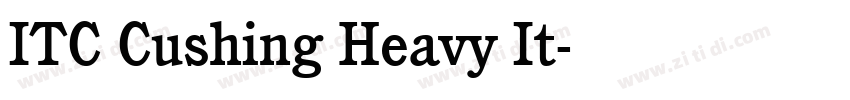 ITC Cushing Heavy It字体转换